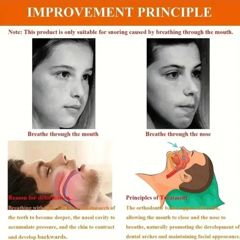 Anti-snoring Chin Strap | Open Mouth Corrector for Better Sleep lifestyle view
