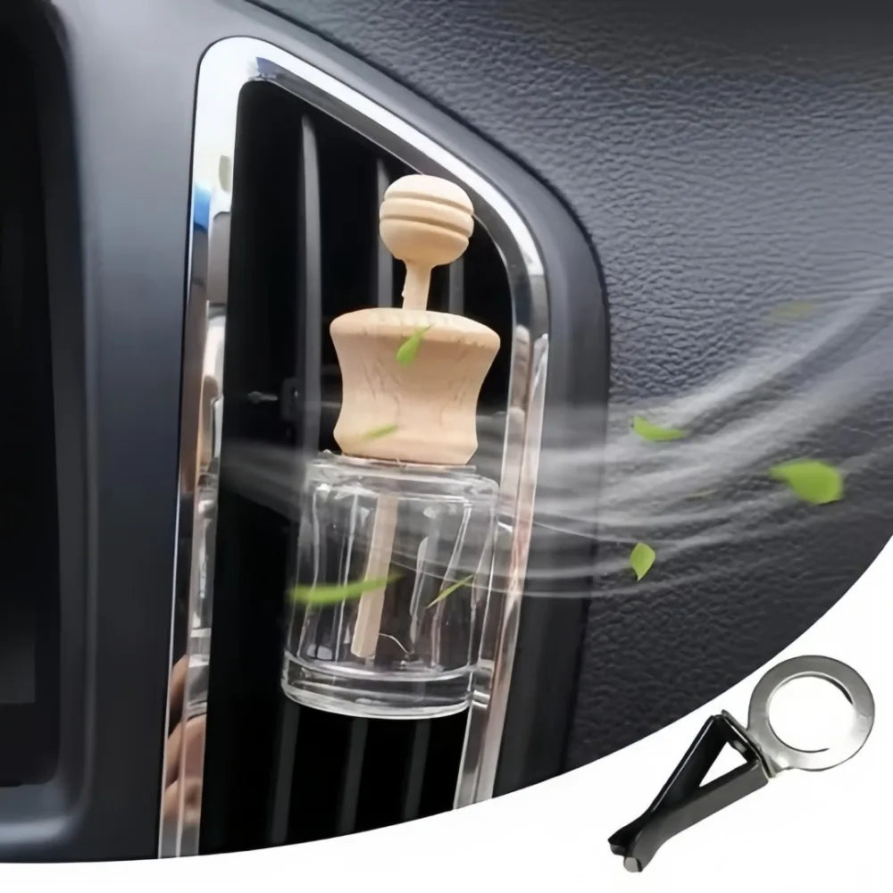 6pcs Car Vent Clips Metal Car Perfume Bottle Diffuser Exhaust Clip 360° Rotating Air Out detail view