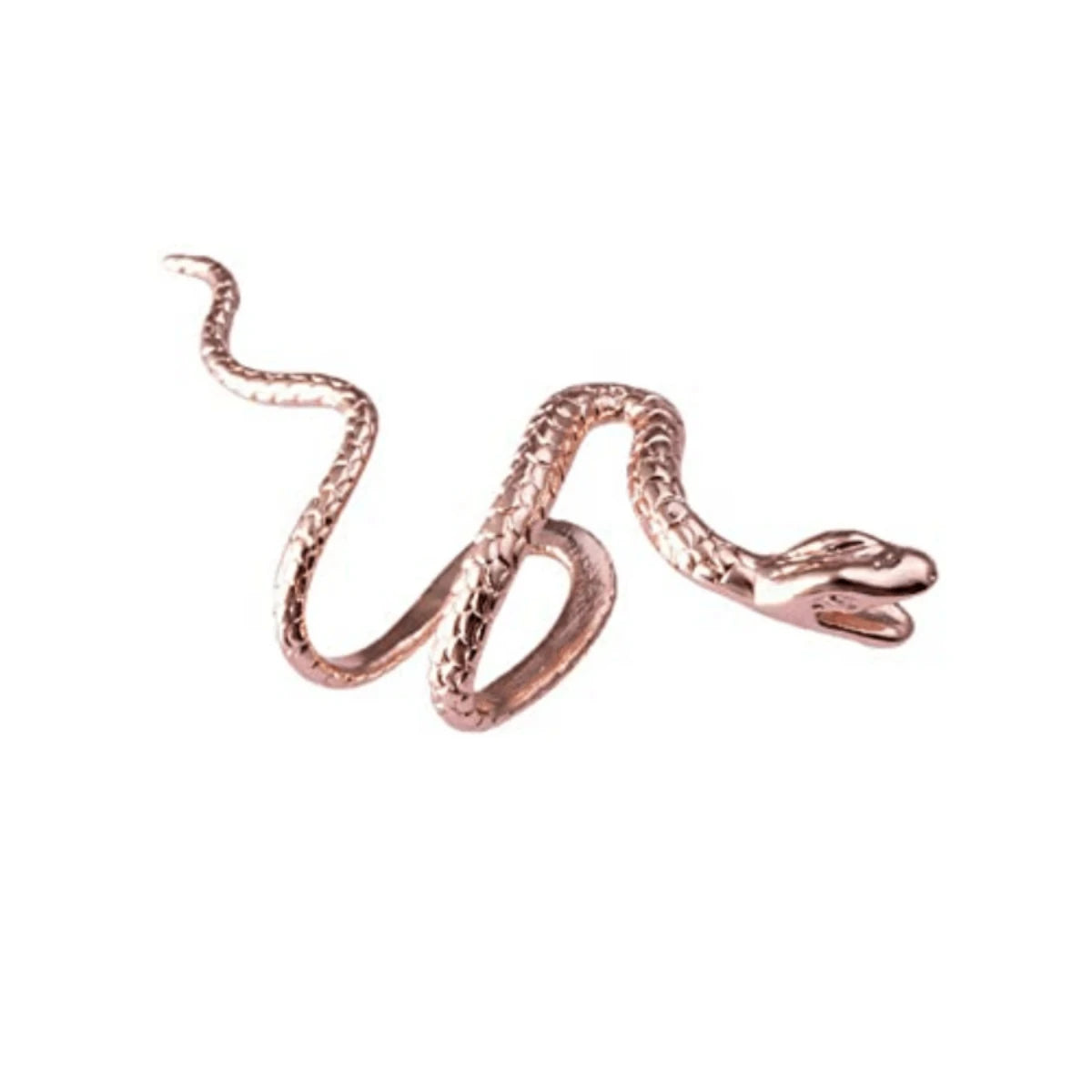 1pc Unisex Spiral Snake Ear Cuff - No Piercing Ear Wrap,Personality Open Hoop Earring Fa detail view