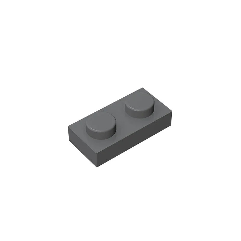 Gobricks GDS-502 Plate 1 x 2 Compatible Building Blocks | 6225 Pieces for DIY Creation close-up view