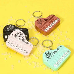 1 Pcs Creative Mini Electronic Piano Keychain Pendant Luminous Music Toy Small Gift alternate view