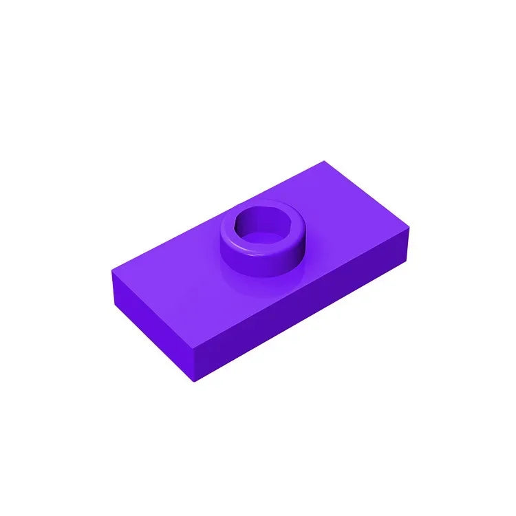 Gobricks PLATTE 1X2 MIT 1 NOBBE | Baustein modifiziert kompatibel mit Lego 15573