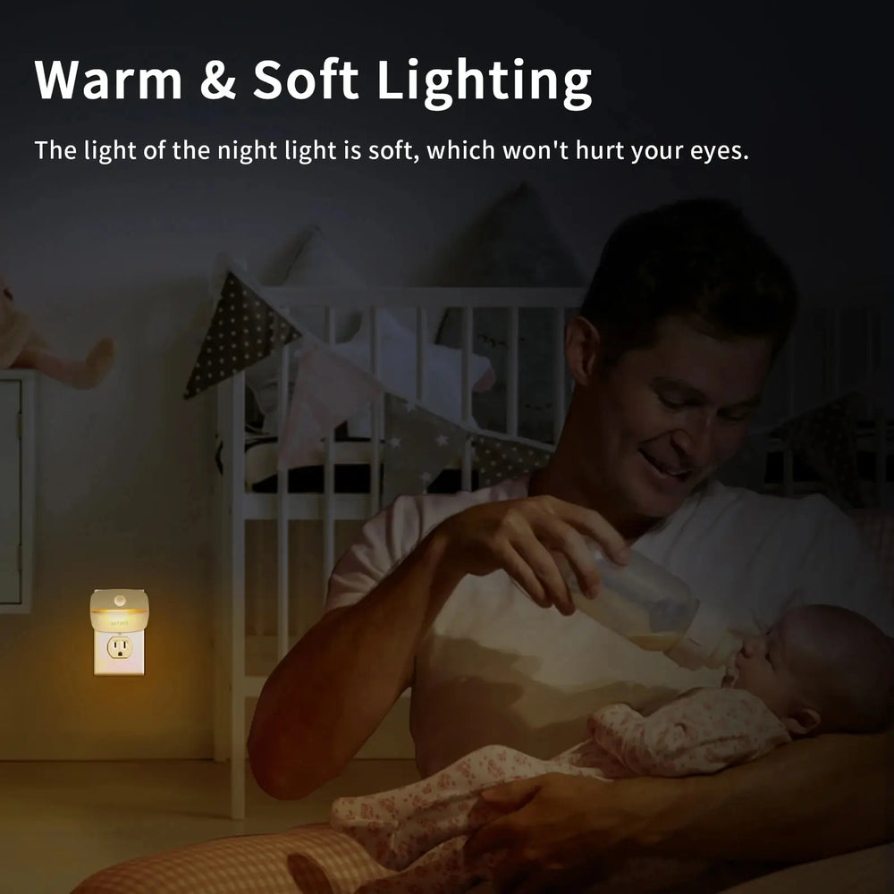 LED Night Light with Motion Sensor | Smart Plug-in Socket Lamp for Bedroom detail view