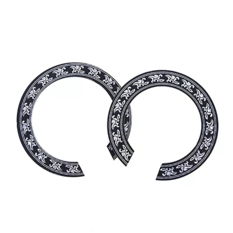104mm 94mm inch Size Hard PVC Guitar Circle Sound Hole Rosette Inlay lifestyle view