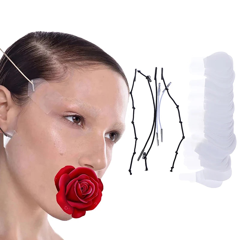 Invisible Thin Face Stickers | V-Shape Face Lift Tape for Instant Skin Lifting additional angle
