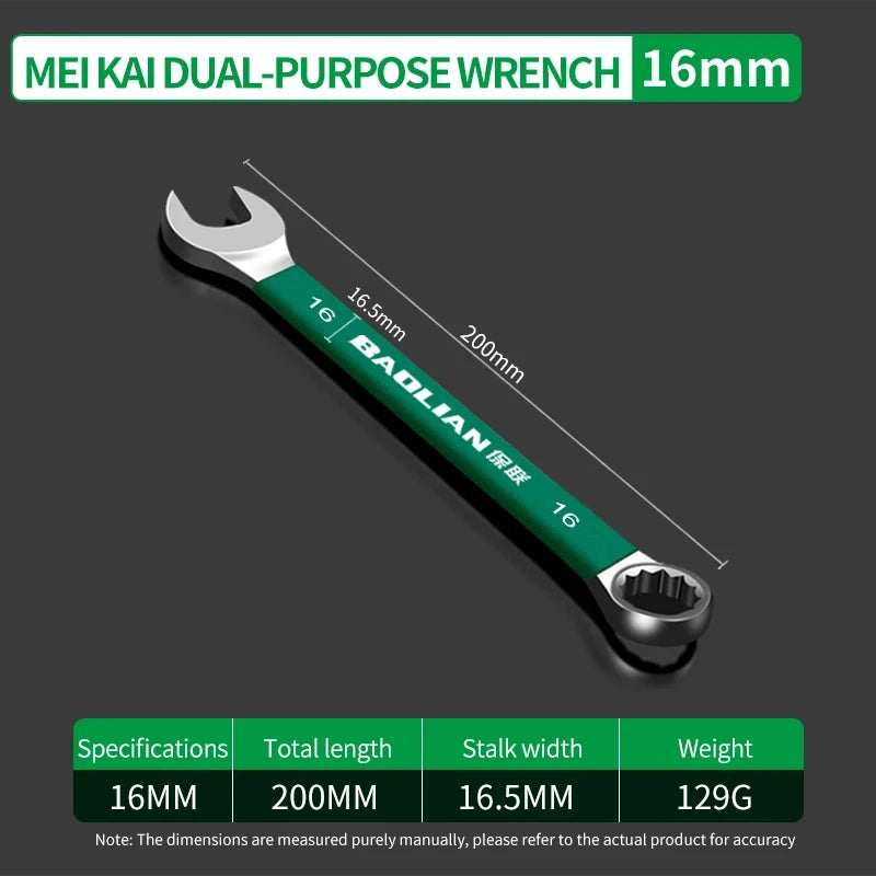 BaoLian Durable Wrench Set 6-19mm | Two-Way Open Combination Wrench for Auto Repair lifestyle view