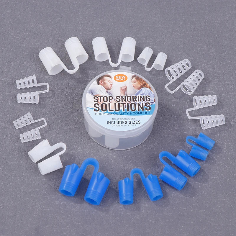 Silicone Anti Snore Nasal Dilators 4/8 Pack | Snoring Nose Clip for Better Sleep detail view