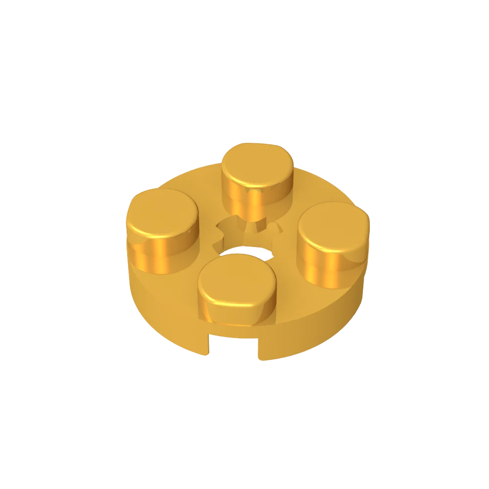 Gobricks GDS-609 PLATE 2X2 ROUND | Compatible Building Blocks for DIY Educational Mod lifestyle view
