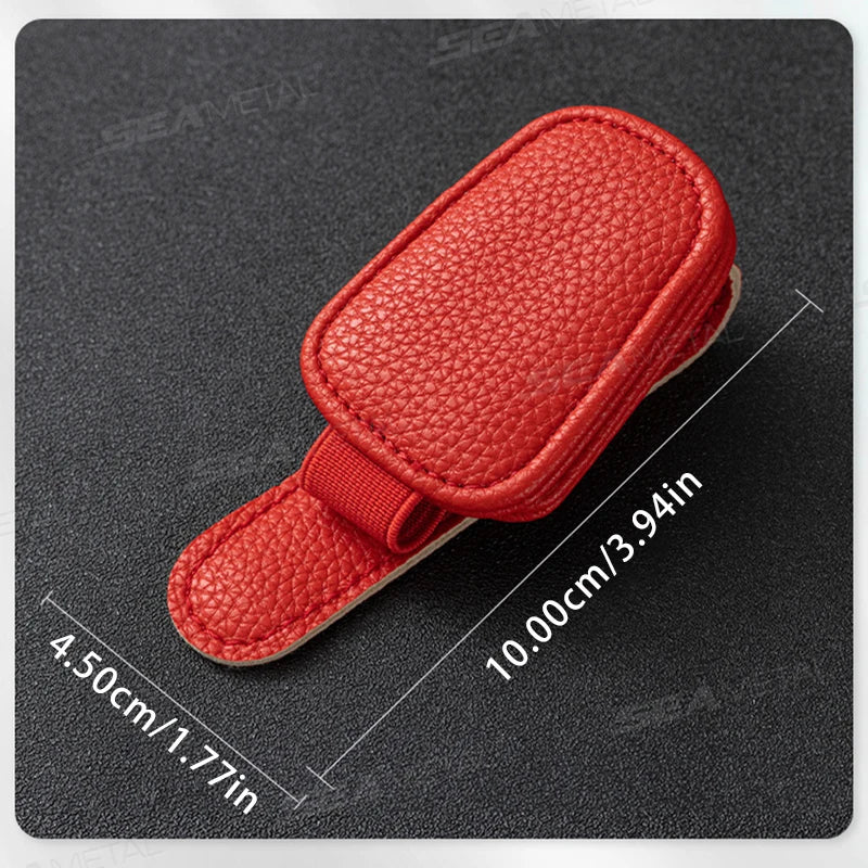 BLALION Car Sun Visor Clip Glasses Cards Case