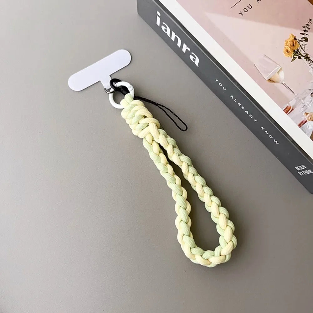IN Korea Universal Braided Short Mobile Phone Lanyard Strap Hanging Chain Ring Cord with detail view