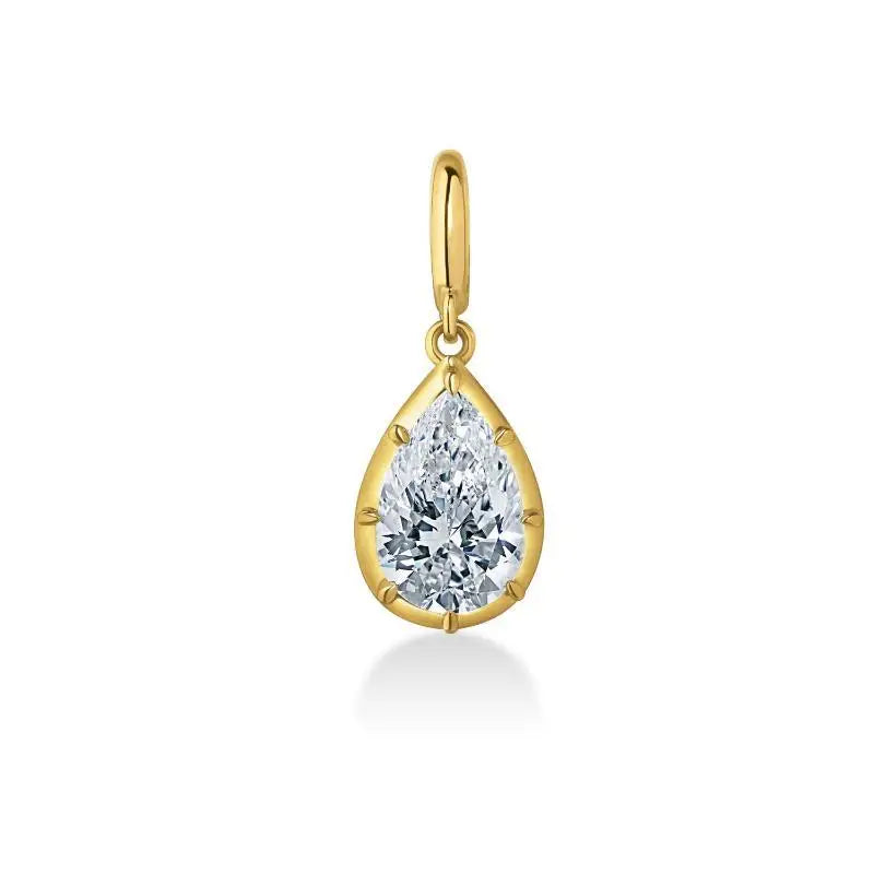 Minimalist Women's Geometric White Zircon Necklace Thin Bead Chain Pendant Non-fading fo detail view