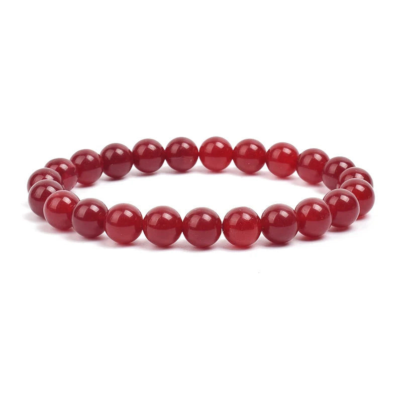 Natural Stone Beads Bracelet For Women Men Amethysts Crystal Quartzs Aquamarines Jades J detail view