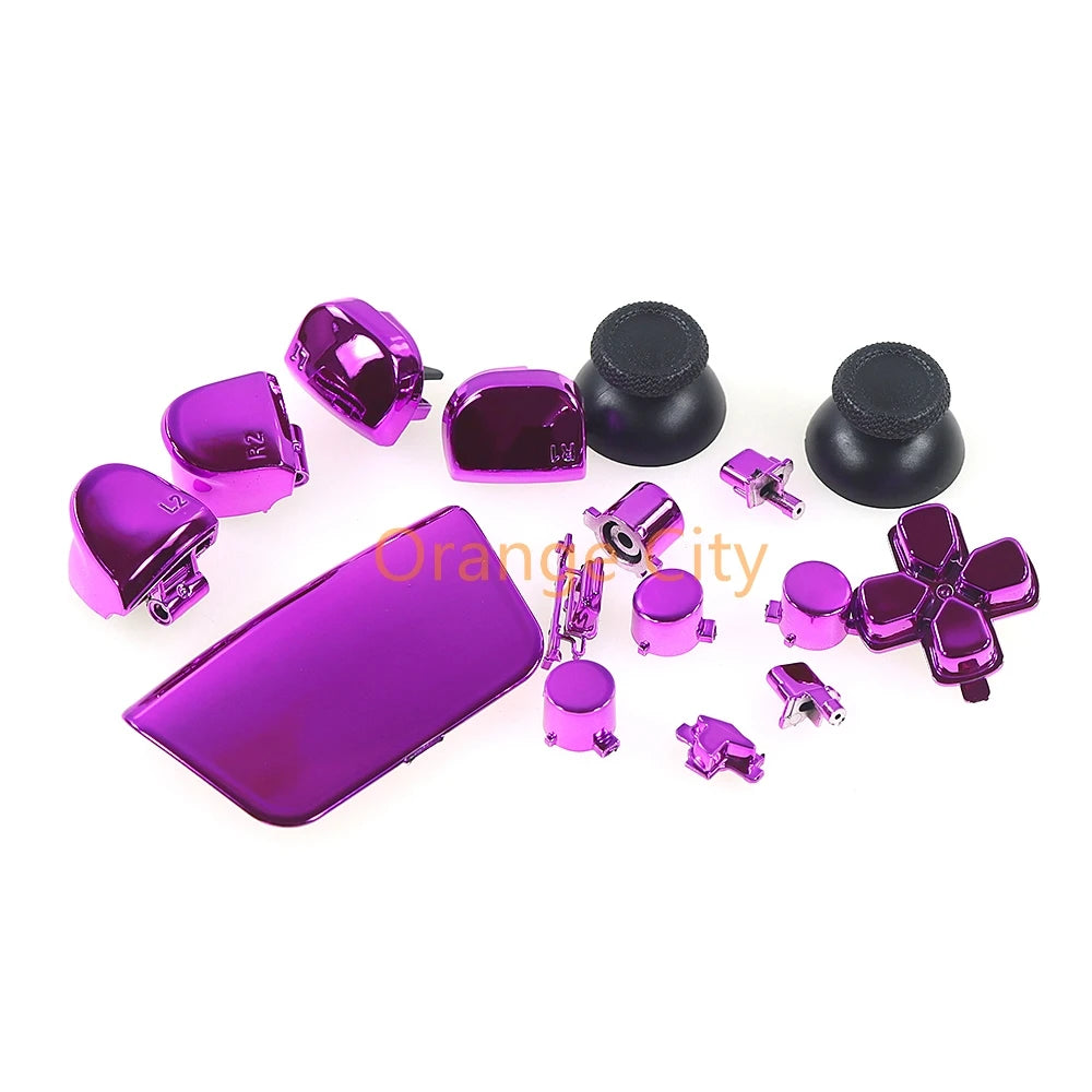 1Set Gamepad Full Set Buttons for PS5 3.0 V3.0 Electroplated Button Kit | Game Cont additional angle