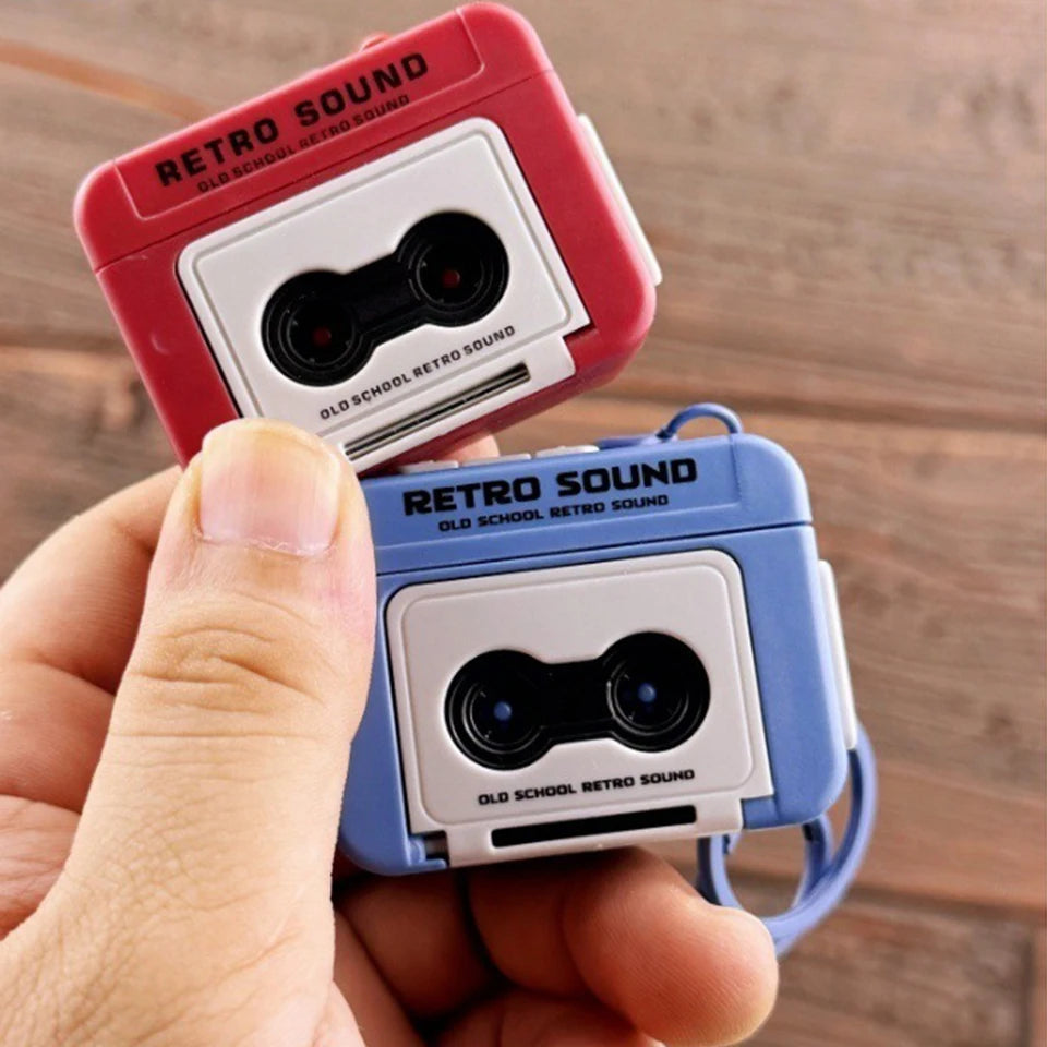 Recorder Keychain Mini Recording Music Box Pendant Keyring Backpack Ornament Birthday Co detail view