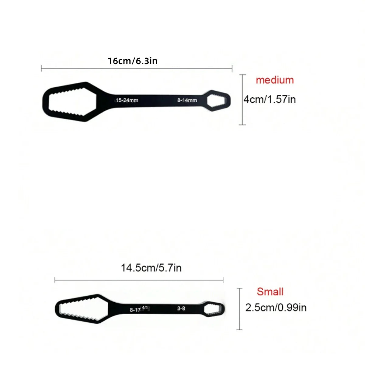 Adjustable Self-Tightening Double Head Wrench | Multi-Functional Tool for Cars, Bicyc lifestyle view