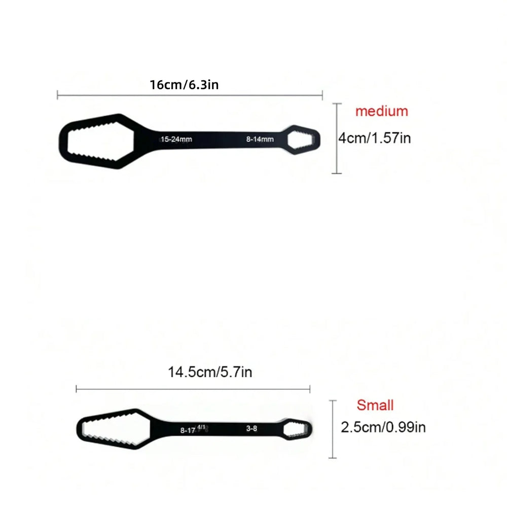 Adjustable Self-Tightening Double Head Wrench | Multi-Functional Tool for Cars, Bicyc lifestyle view