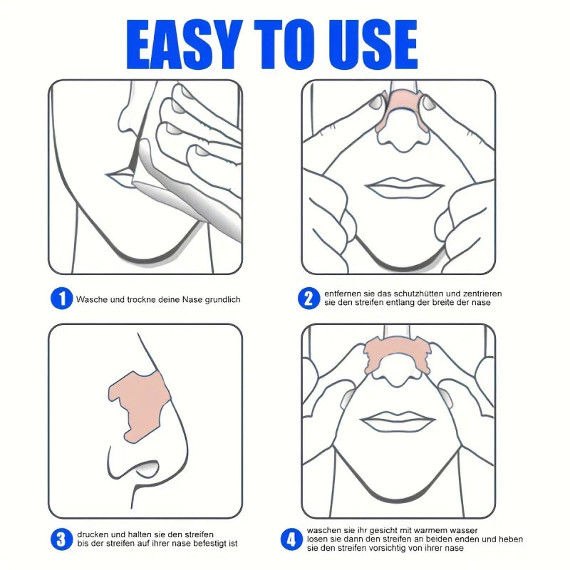 Anti-Snoring Nasal Strips 100 Pack | Breathable Adhesive Nose Strips for Snoring Re additional angle