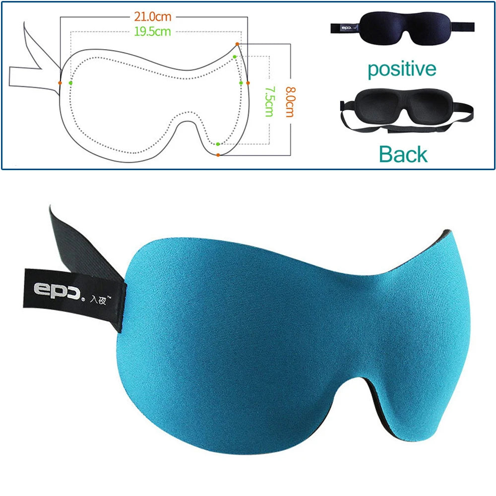 3D Breathable Sleep Mask | Light Blocking Eye Cover for Travel detail view