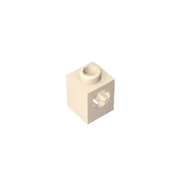 Gobricks GDS-2196 Technical Brick 1 x 1 with Axle Hole | Building Block for Lego close-up view
