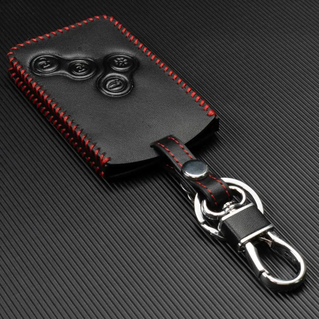 Renault Key Cover Leather 4 Button | XUKEY Car Remote Key Shell Case additional angle