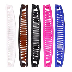 Solid Color Ponytail Hoder Hair Clamp Banana Hair Clips Women Hair Claw Barrettes Hairpins Fashion Styling  Accessories for Girl