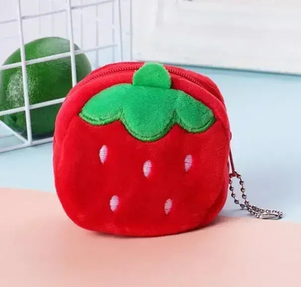 Cartoon Cute Pig Animal Coin Purse | Kawaii Soft Plush Zipper Wallet for Kids close-up view