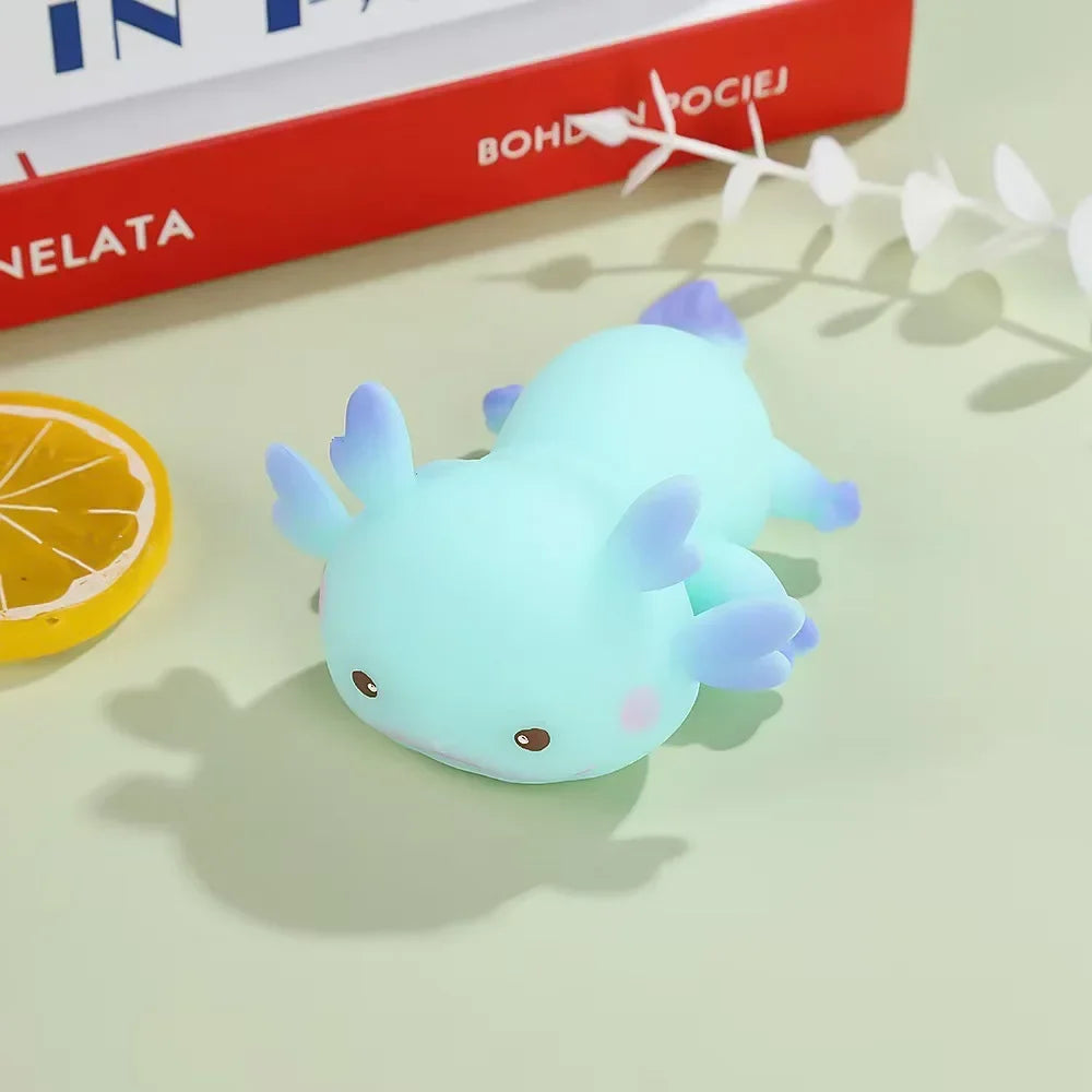 Axolotl Squeeze Ball Cute Fish Relax Cartoon Antistress Squishy Stress Relief Slow Ri lifestyle view