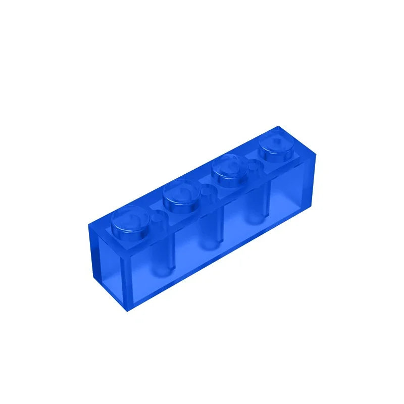 Gobricks GDS-534 Brick 1 x 4 without Bottom Tubes | Compatible Building Block Set additional angle