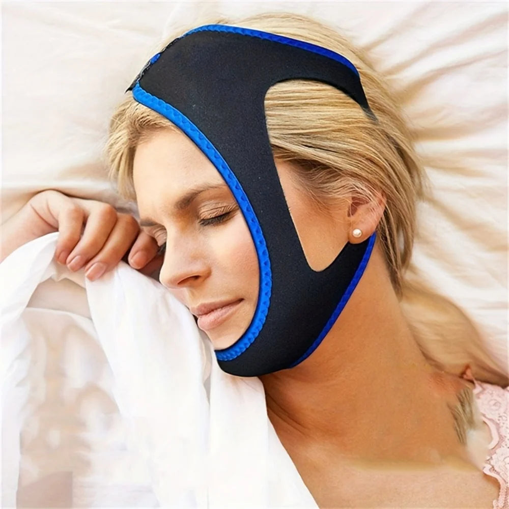Anti Snoring Chin Strap | Sleep Aid for Quiet Breathing additional angle
