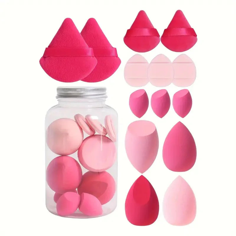 12/14Pcs Makeup Sponge Set | Cosmetic Blender Beauty Eggs and Foundation Puffs lifestyle view