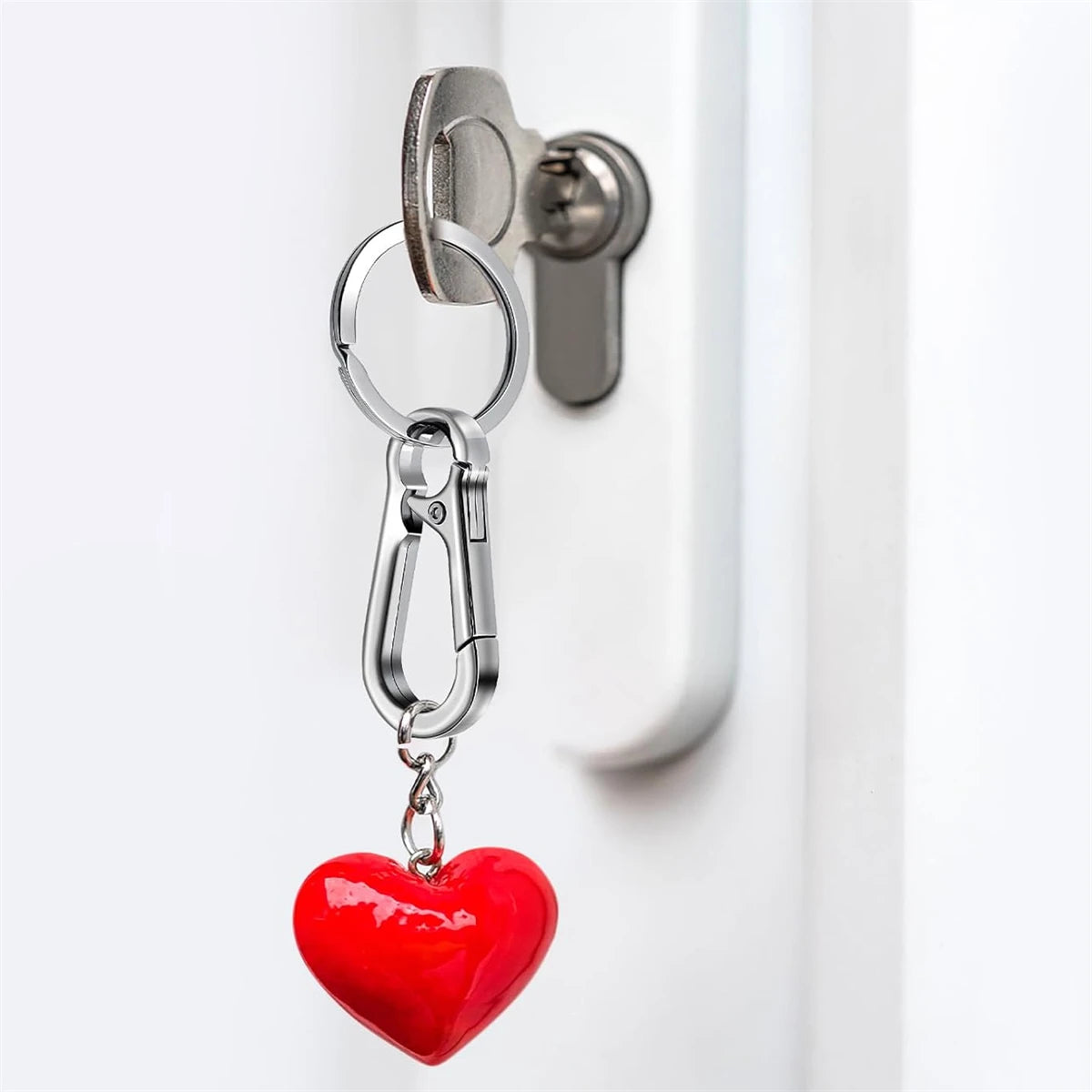 Clip Keychain Metal Carabiner Shape Key Ring Keyring Key Holder Clips Hook Holder Organizer