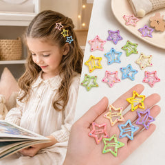 Mini Star Hair Clip Kids Colorful Metal Hair Clips Cute Y2K Hair Accessories for Women & Girls, Perf