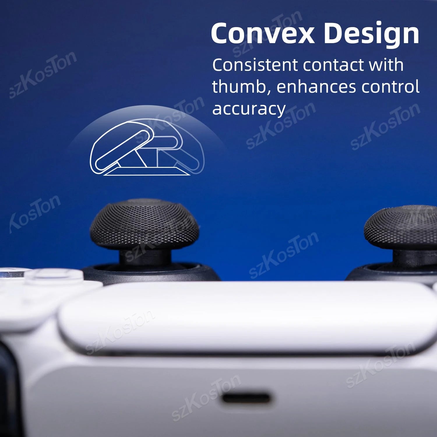 4PCS Joystick Cap Thumb Grips for Switch 2 Pro PS5 PS4 Controller | Gamepad Stick Cove close-up view