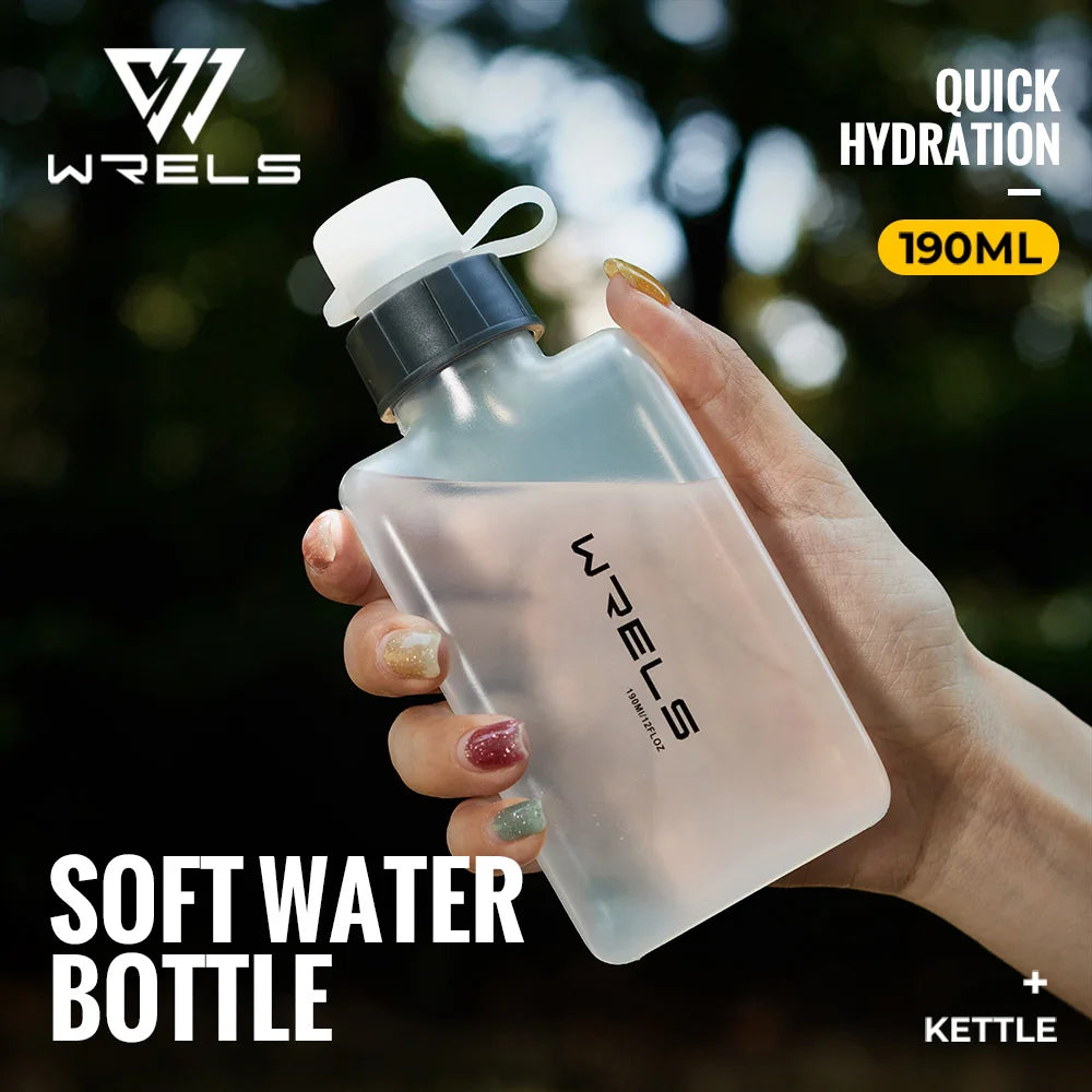 WRELS Outdoor Camping Waist Water Bottle Curved Sports Water Bottle BPA-Free For Running Cycling Tra