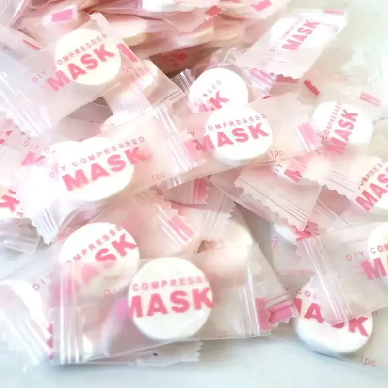 30/50 Pcs Disposable Compressed Mask Skin Care Portable Travel Non-woven Mask Face Sh alternate view