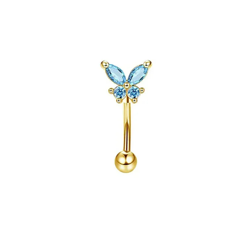 1/11Pcs 16G Eyebrow Rings for Women, Curved Barbell Belly Lip Rings Cartilage Daith E lifestyle view