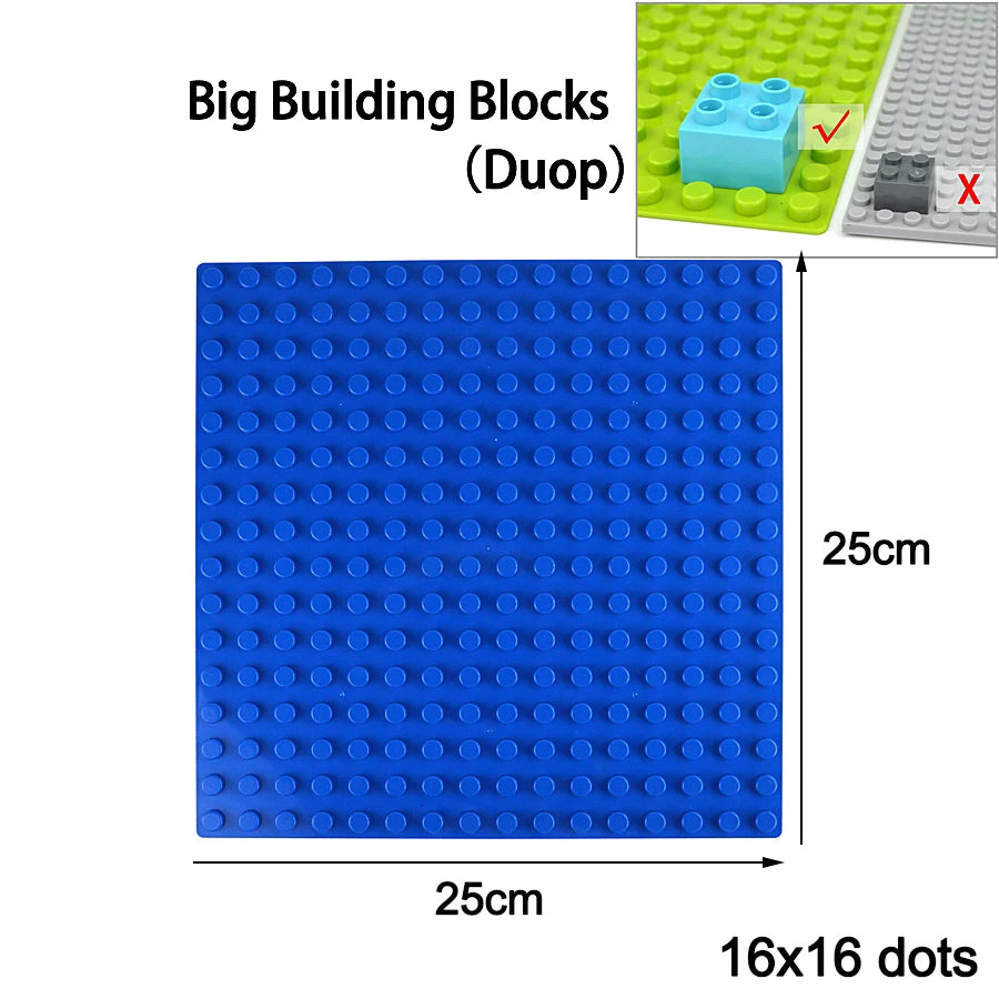 Classic Building Block Baseplates | 3-Pack Compatible Base Plates for Creative Constr alternate view
