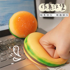 Squishy Hamburger Stress Ball Autism Sensory Toy Stress & Anxiety Relief Fidget Toys P close-up view