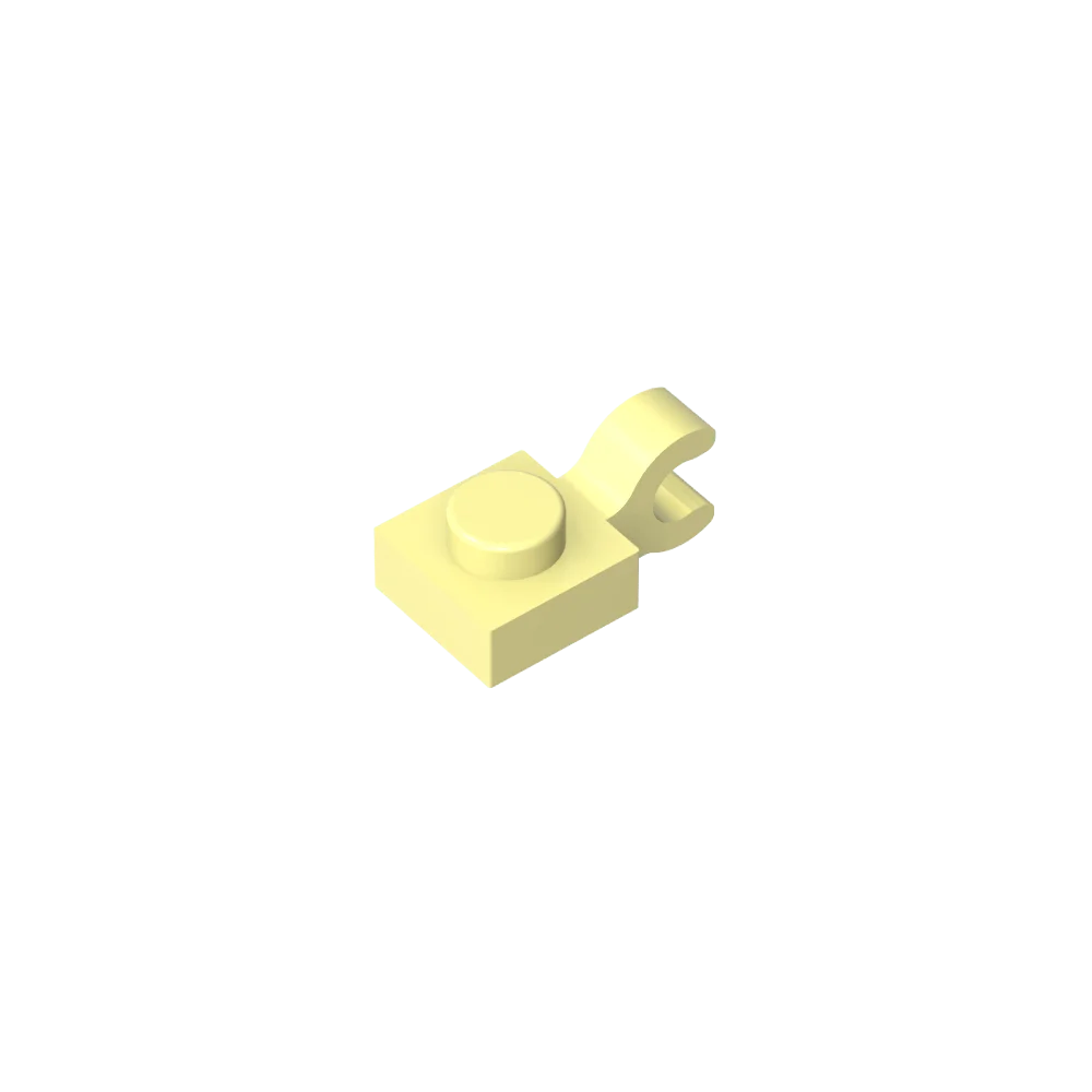 Gobricks GDS-813 1x1 Plate with Vertical Holder | Compatible with Lego 6019 and 61252 detail view