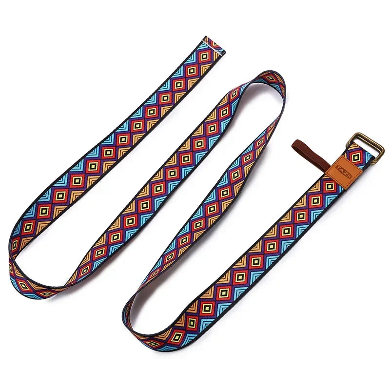 Vintage Yoga Strap 2.5M | Cotton Stretching Band for Dance and Fitness additional angle