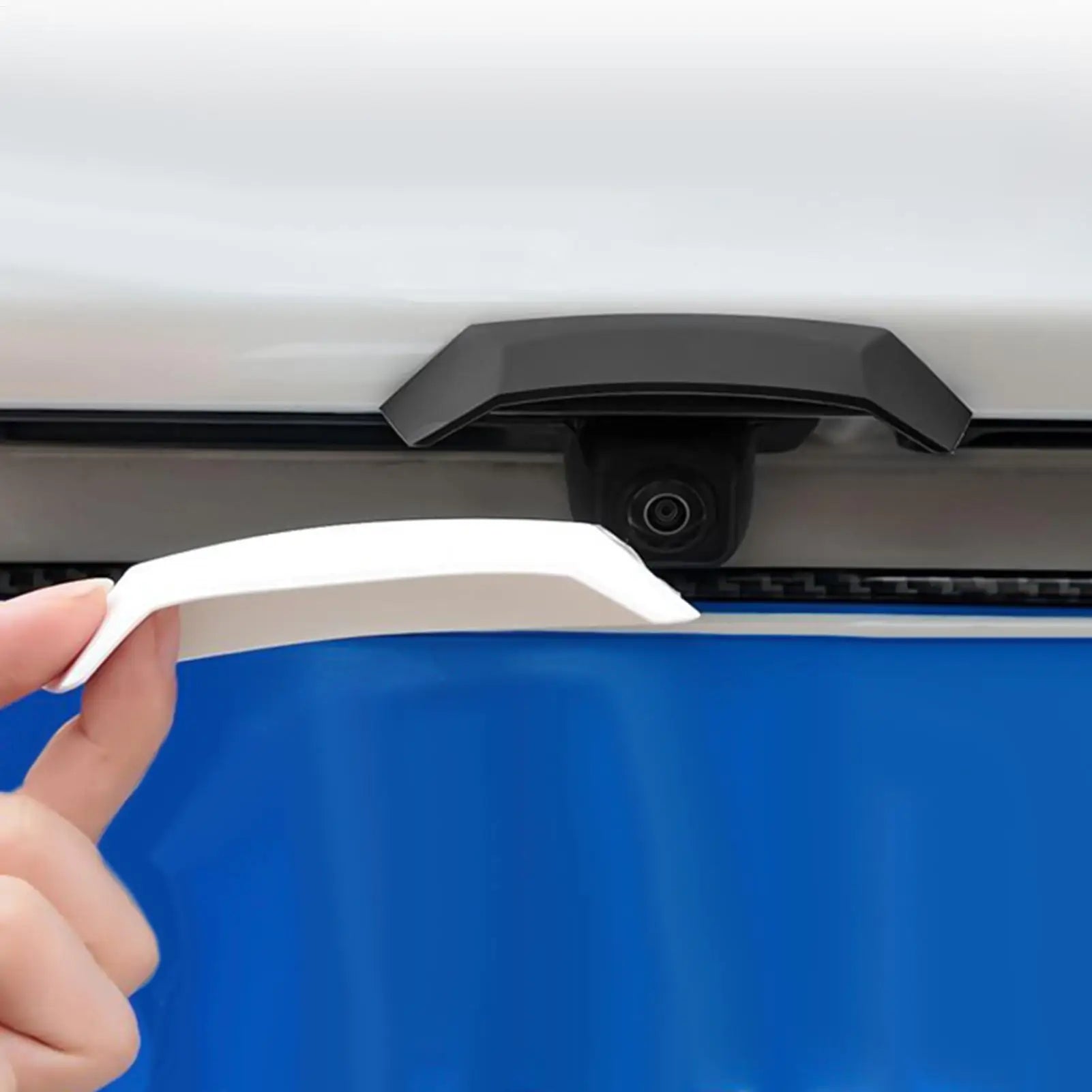 Car Rear Camera Rain Cover Windproof Backup Shield close-up view