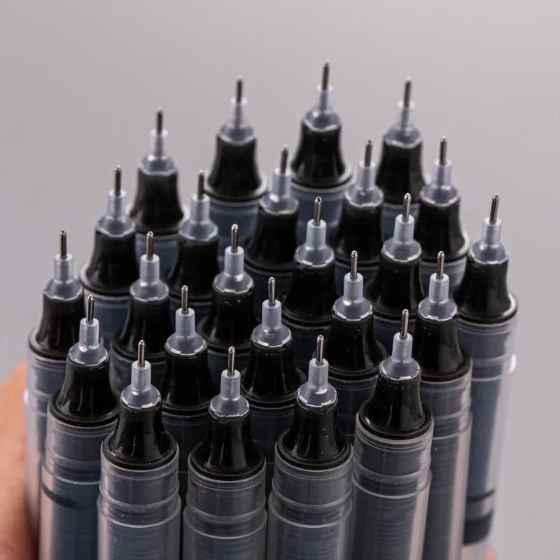 Needle Gel Pens Straight Liquid Ballpoint Pen Kawaii Stationery School Office detail view
