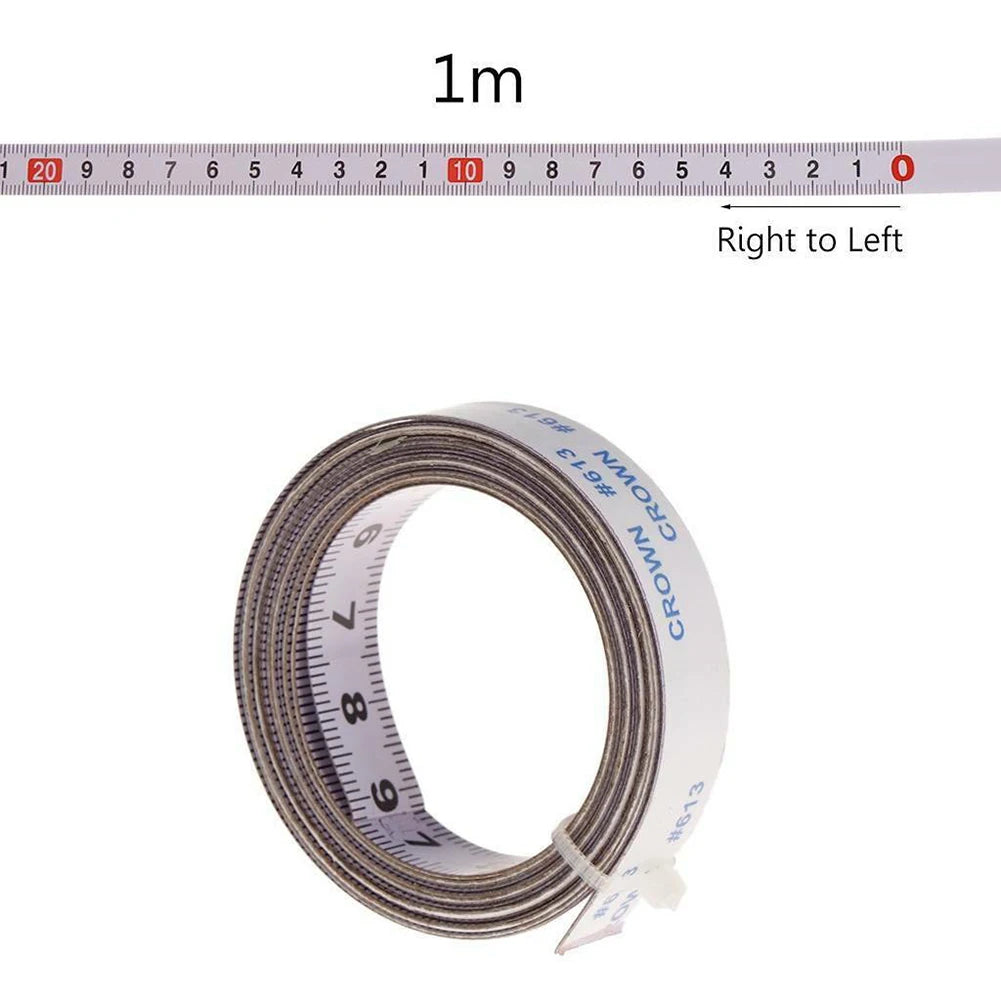 1Pcs Tape Measure 1/2/3/5M 13MM Adhesive- Rulers Woodworking Measuring Ruler Sewing additional angle