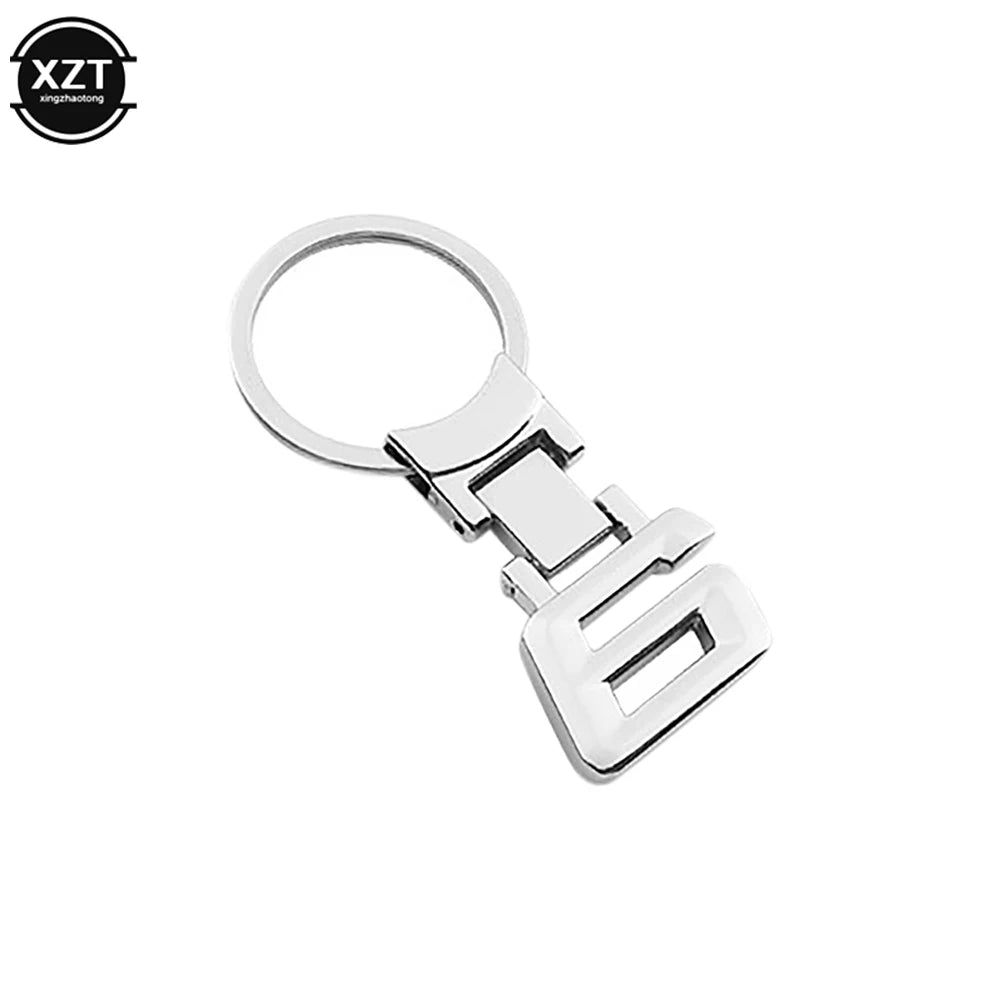 Zinc Alloy Number Emblem Keychain | Car Key Ring for BMW Models alternate view