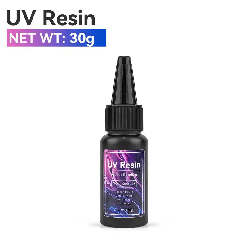UV Epoxy Resin Glue for Jewelry Making | High Transparency Fast Drying Hardness close-up view