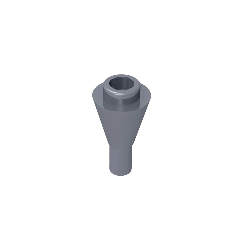 Gobricks GDS-1138 Cone 1 x 1 Inverted with Bar | Building Block for DIY Creations alternate view