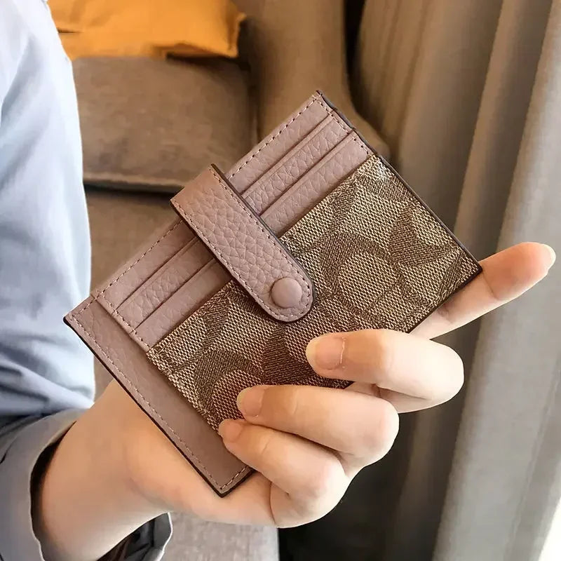 Compact Travel Wallet for Women | RFID Card Holder with Coin Purse additional angle