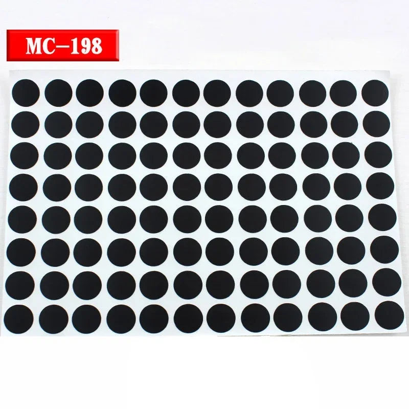 96Pcs 15mm Wood Furniture Screw Cap Covers | Self-Adhesive Hole Stickers for Desk Cabi close-up view