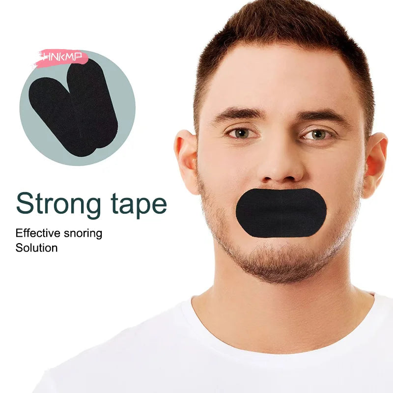 Sleep Mouth Tape for Snoring | 30 Gentle Strips for Nasal Breathing close-up view