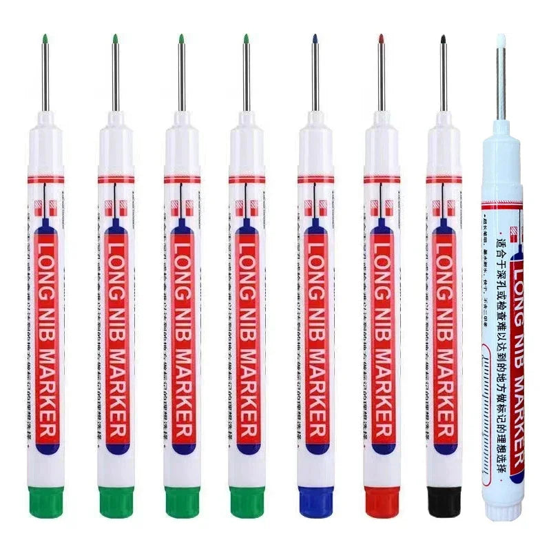 20mm Deep Hole Long Nib Markers Set | Multi-Purpose Perforating Pen for Metal, Wood, lifestyle view